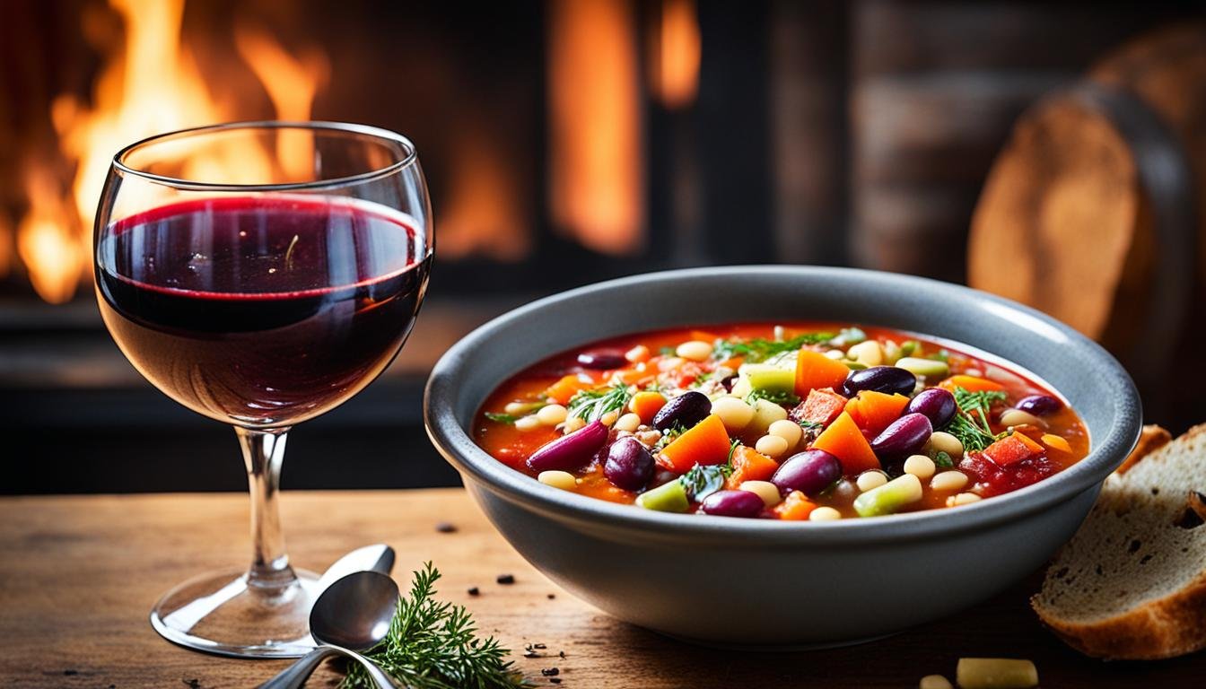 wine pairing with minestrone soup