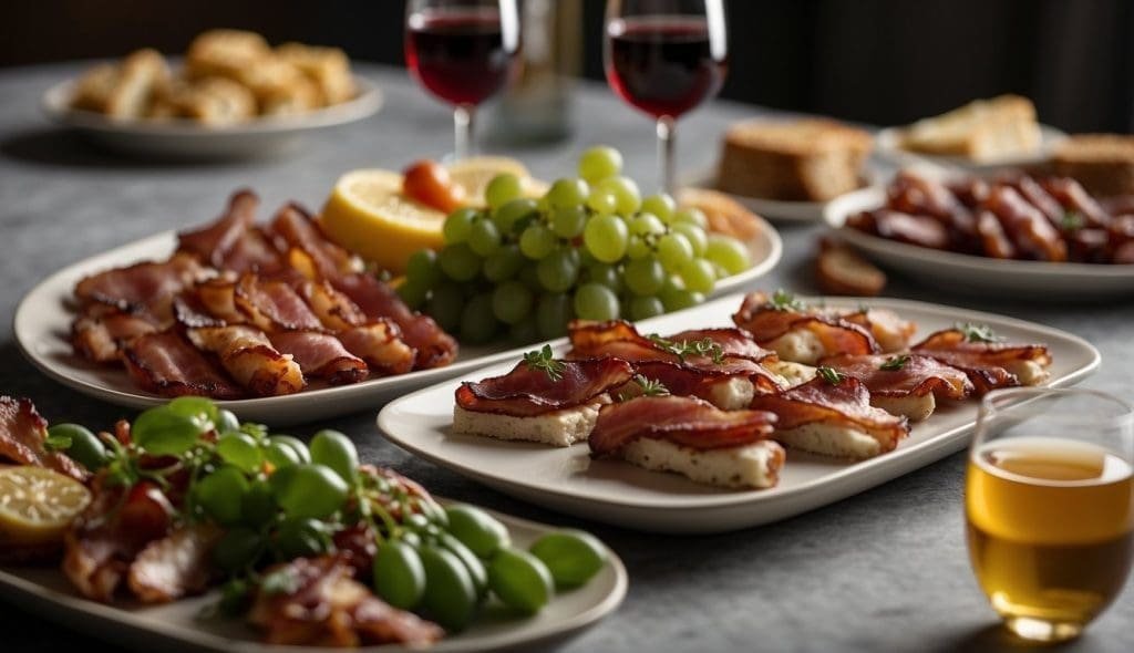 wine pairing with bacon