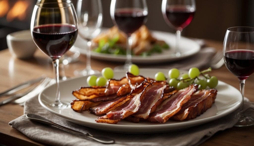 wine pairing with bacon