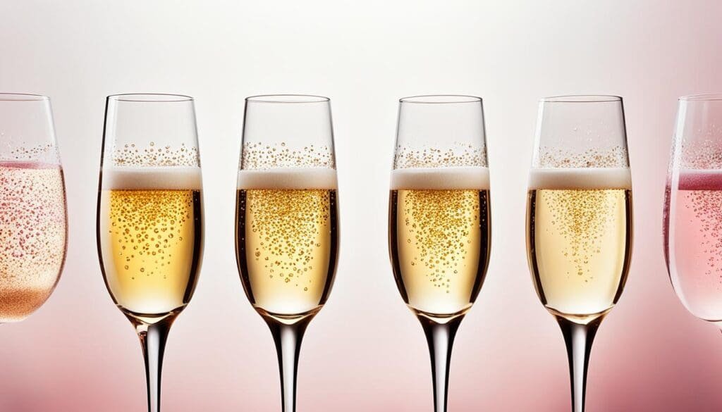 different types of champagne flavours