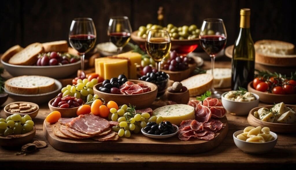 wine pairing with antipasto