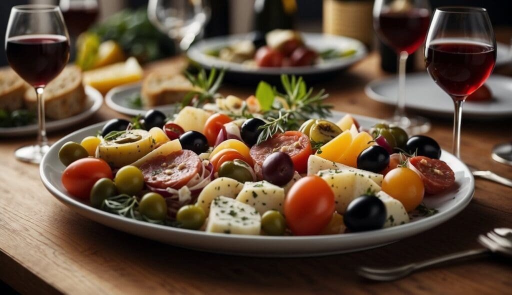 wine pairing with antipasto