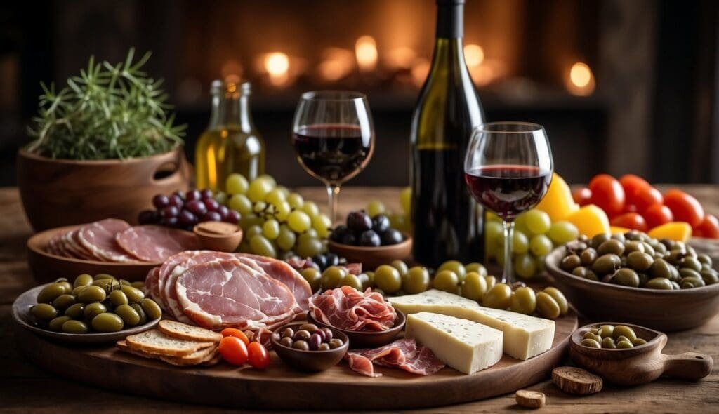 wine pairing with antipasto