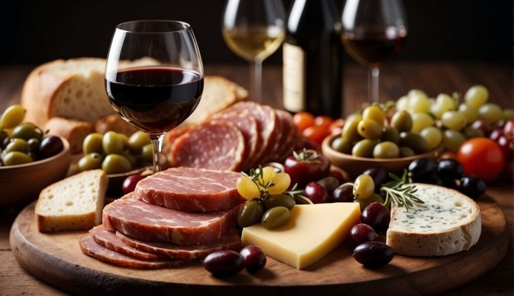 wine pairing with antipasto