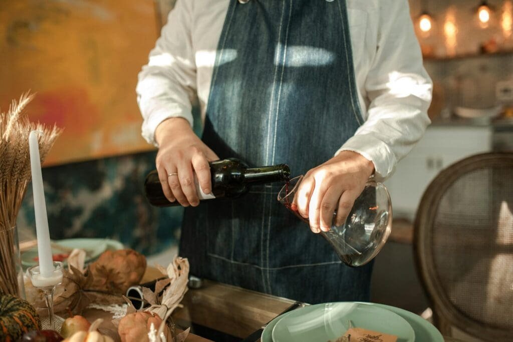 how to dry a wine decanter