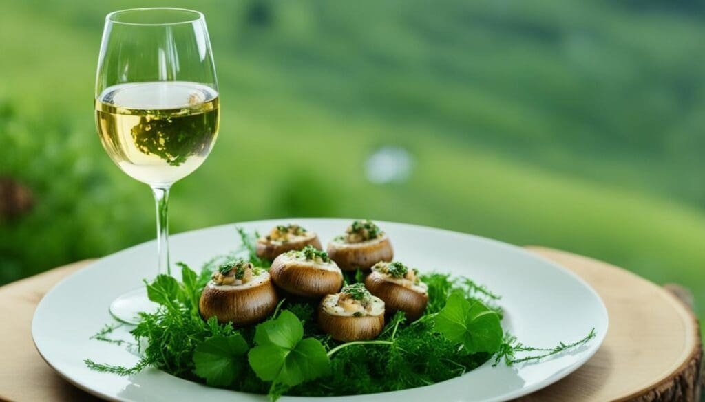 White wine for stuffed mushrooms