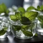 mint simple syrup