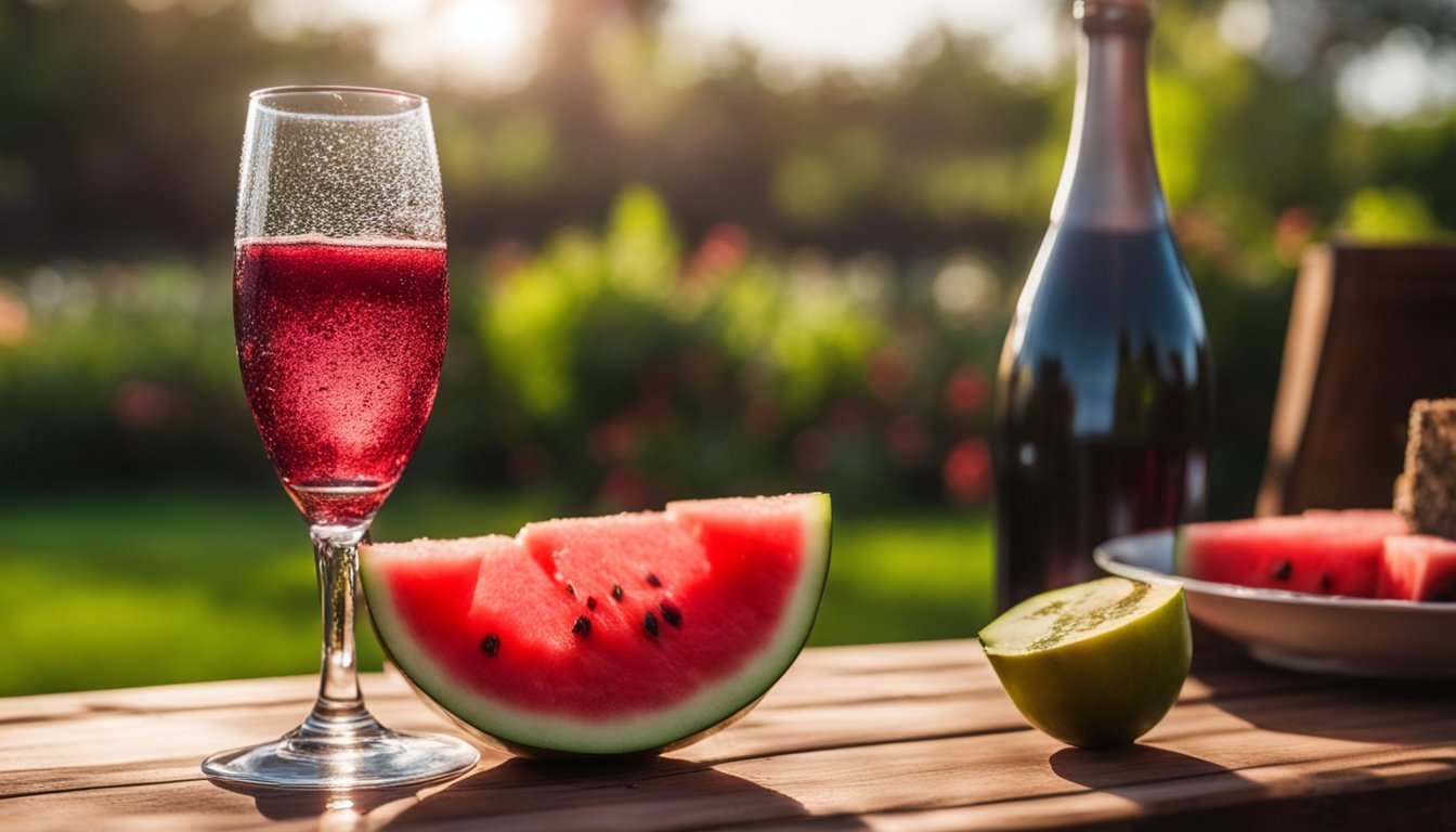 red wine with soda water