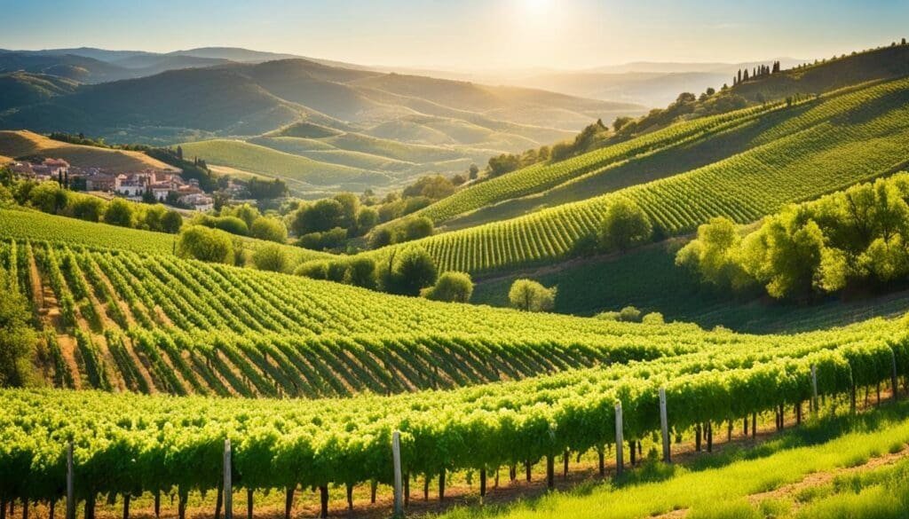 Burgundy vineyards