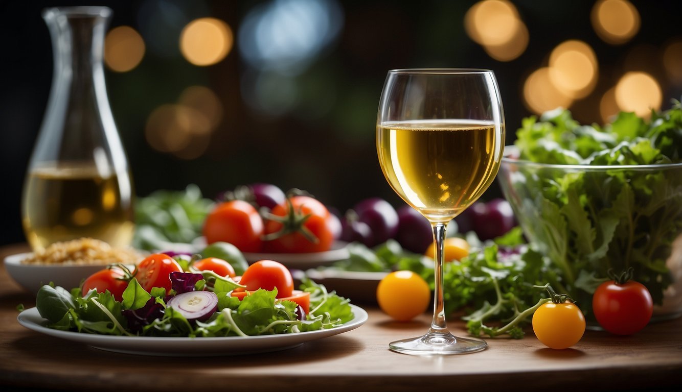 how to pair wine with salad