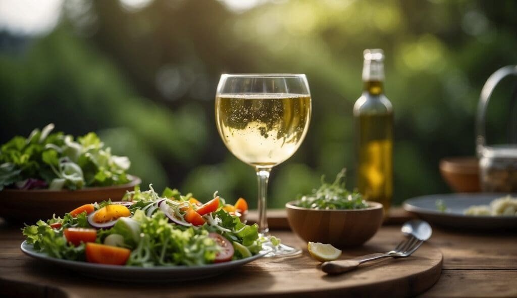 pair wine with salad