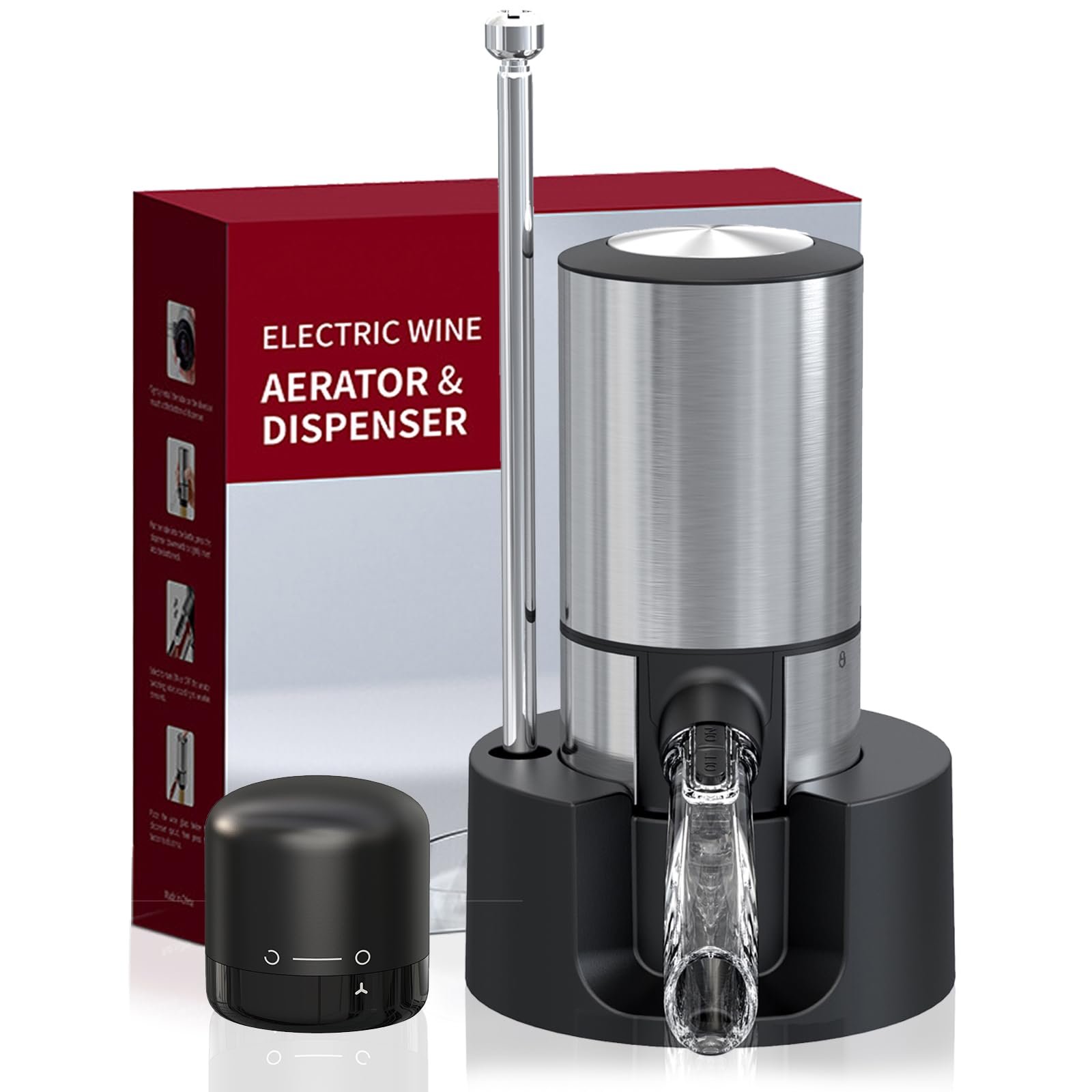 JOQINEER Electric Wine Aerator Pourer