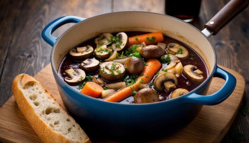 red wine for mushroom bourguignon