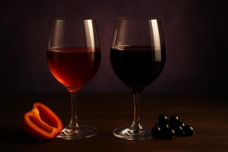 Cabernet Franc vs Cabernet Sauvignon, two glasses side by side