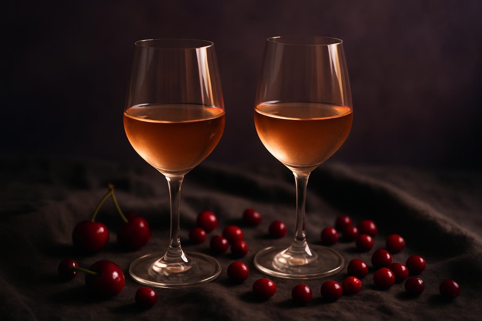 Pinot Noir vs Gamay, two glasses side by side