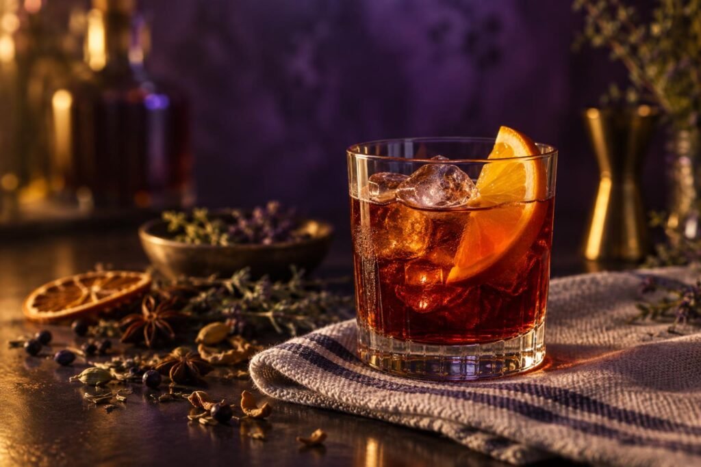 What Is Vermouth? Wine, Wormwood and Why Yours Tastes Flat 2 A tumbler of sweet vermouth over ice with an orange slice