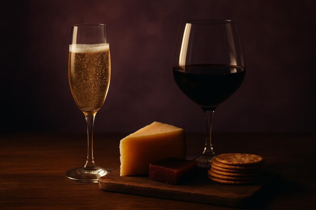 Which Australian State Has the Best Wine? An Honest Answer 2 Sparkling wine and Cabernet glasses next to a cheese board